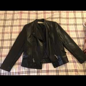 Leather jacket.